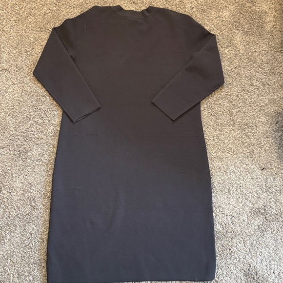 Club Monaco Women's Ribbed Gray Dress - Picture 3 of 3
